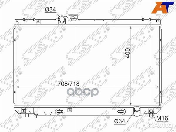 Радиатор Toyota Mark II (X100,X110) 96-04 / Chaser