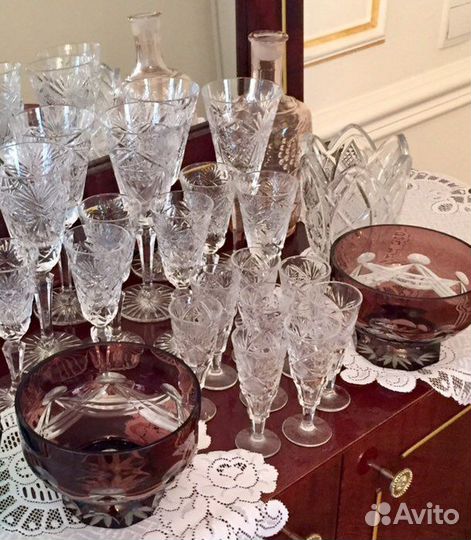 Цветной хрусталь. Хрусталь. Винтаж. СССР