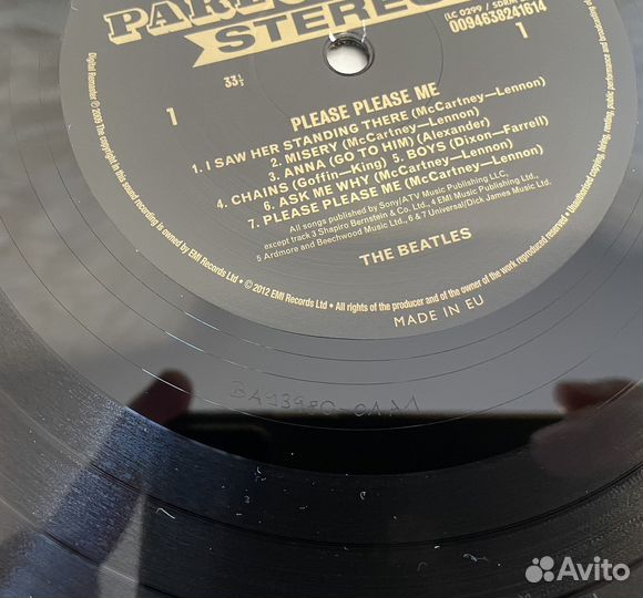 The Beatles Please Please Me LP