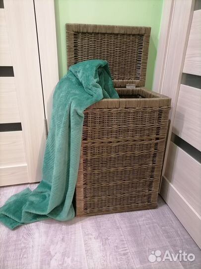 Корзина для белья из эко лозы