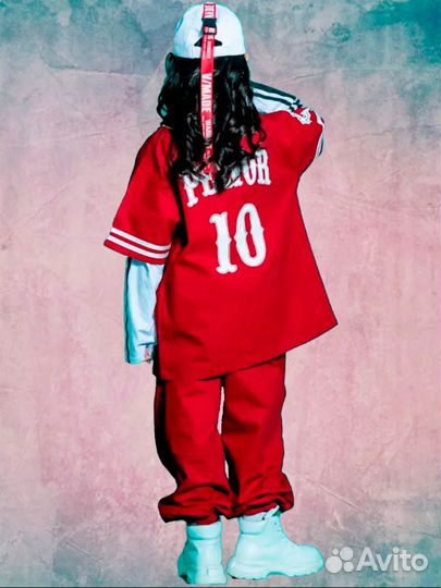Бордовый костюм спортивный Хип Хоп