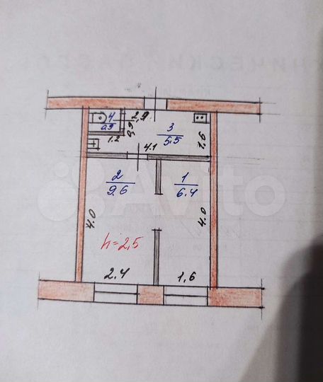 1-к. квартира, 22,4 м², 4/5 эт.