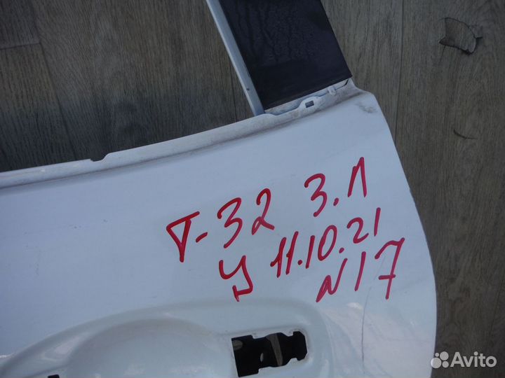 Дверь задняя левая №17 Nissan X-Trail T32 2017