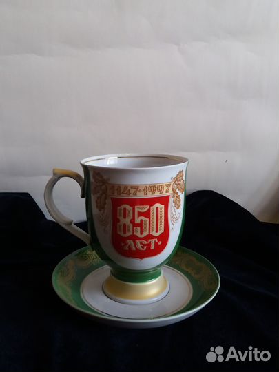 Бокал с блюдцем Москва 850 лет Дулево
