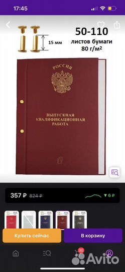 Папка для вкр
