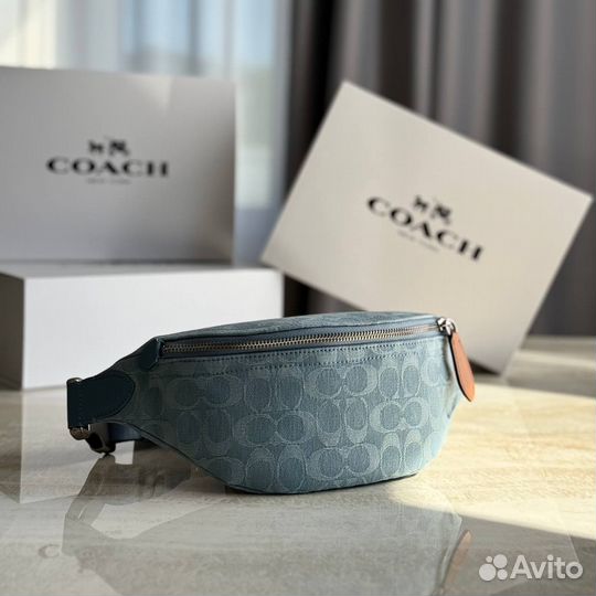 Сумка coach Belt Bag denim