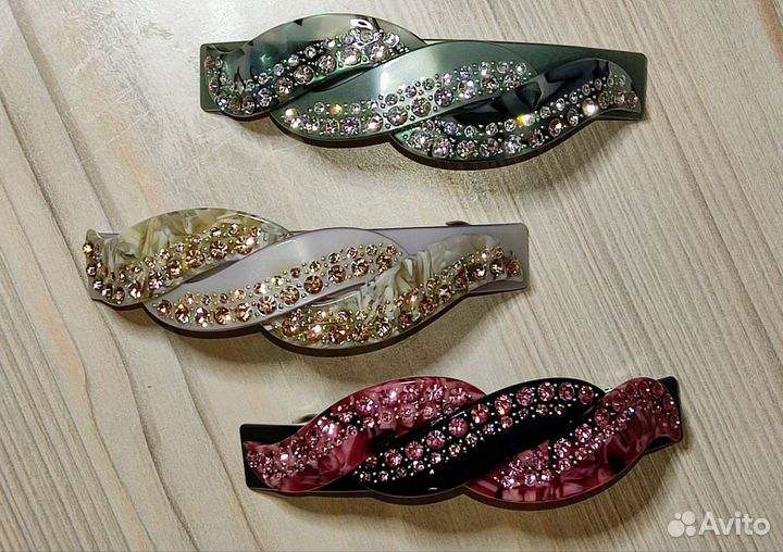 Стильная заколка автомат для волос