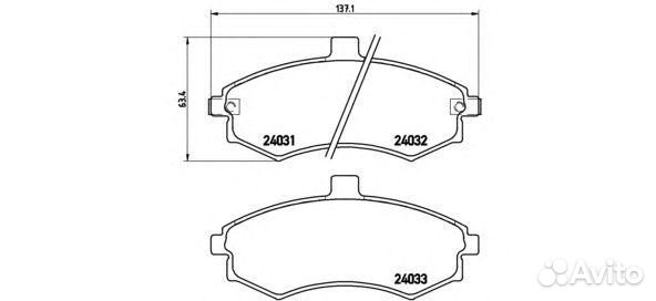 Колодки тормозные передние