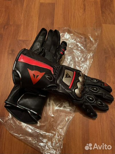 Мото перчатки Dainese Full Metal 6 чёрные-кр с лог