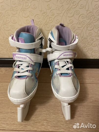 Коньки раздвижные для девочки