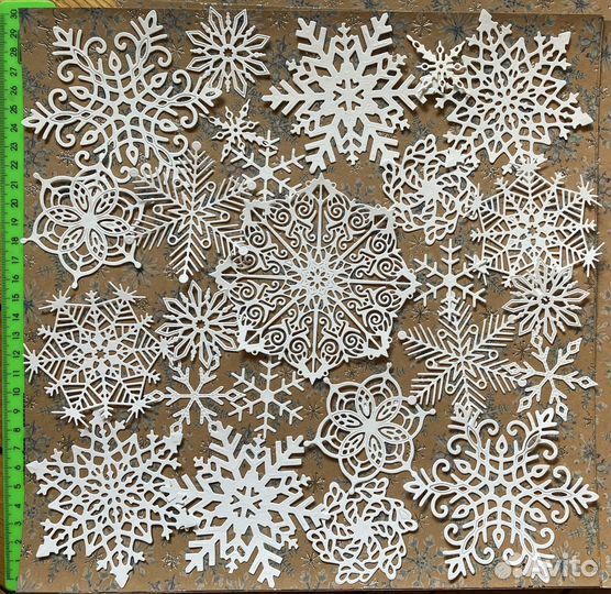 Вырубка для скрапа снежинки