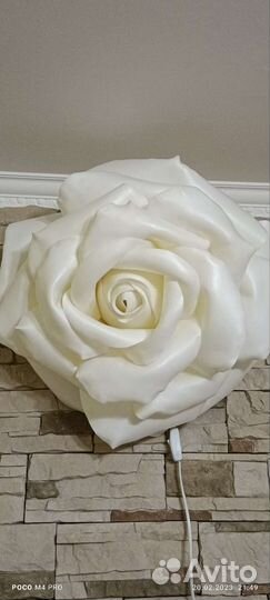 Светильник из изолона Роза