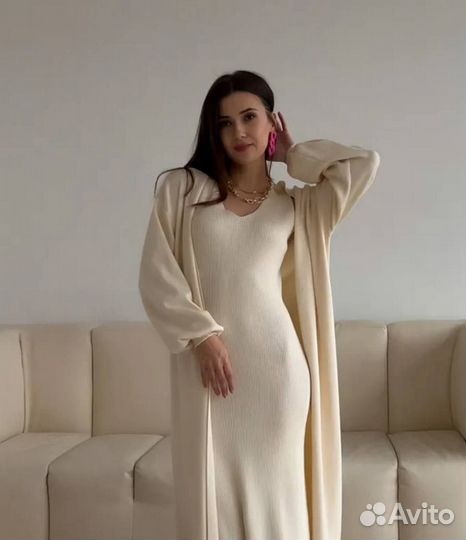 Платье+кардиган