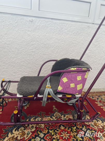 Детские санки с колесами