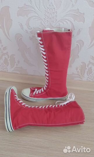Женские кеды с высоким голенищем 38 размер
