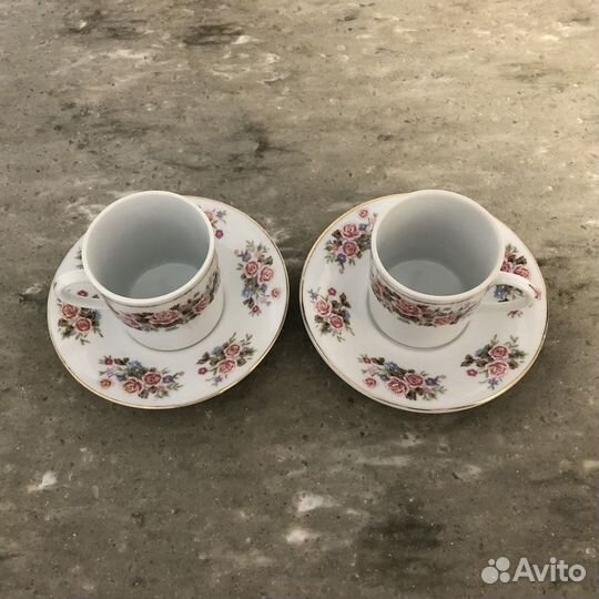 Кофейная пара фарфор СССР