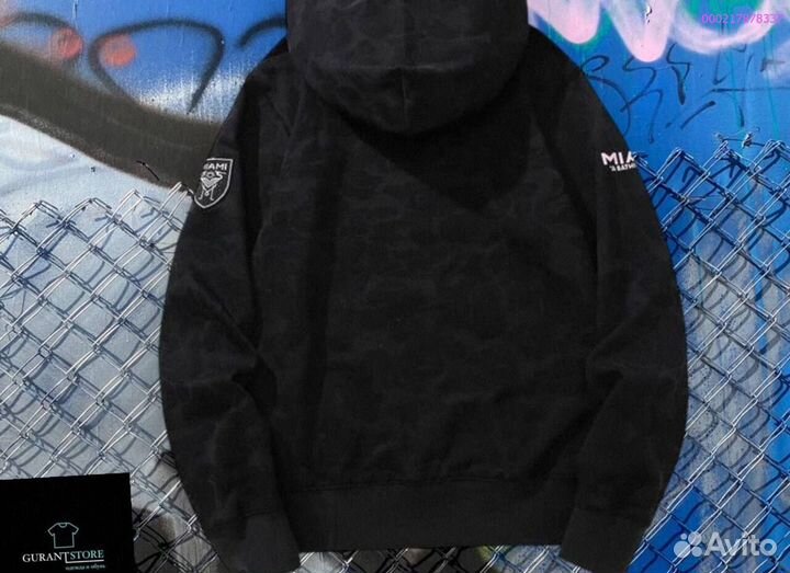 Худи Bape x Inter Miami: стиль унисекс в оверсайз