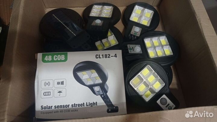 Фонарь 2шт на солнечной батарее