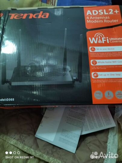 Modem router 4antenas adsl+