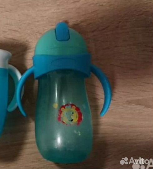 Стаканчик непроливайка для детей с трубочкой