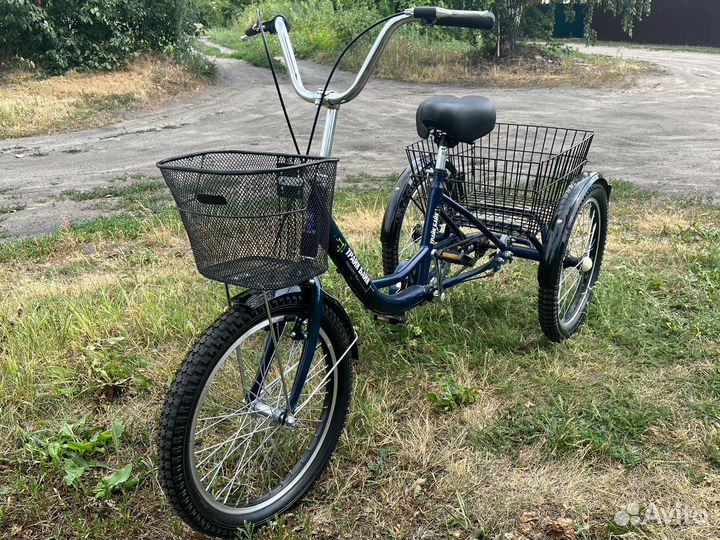 Трехколесный велосипед взрослым для хозяйства