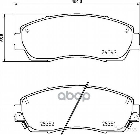 Колодки тормозные haval F7/honda CR-V 2.0-2.2 0