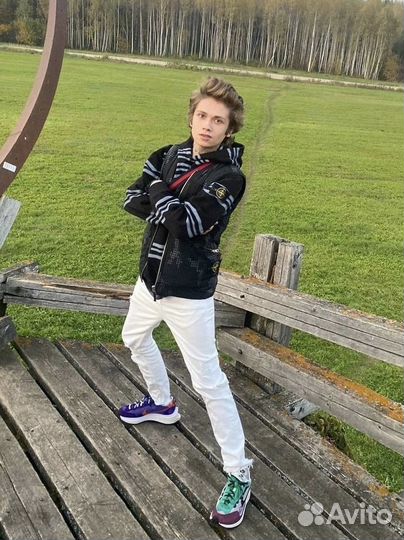 Худи Stone Island x Supreme Оригинал M