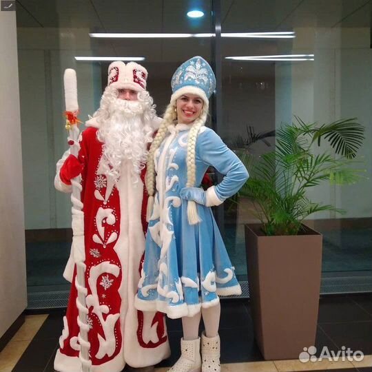 Карнавальный костюм деда мороза и снегурочки