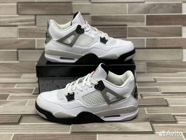 Кроссовки Air Jordan 4 Cement (36-45)