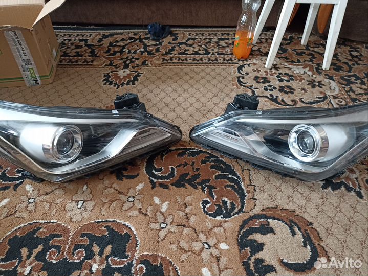 Фары на hyundai solaris с линзами