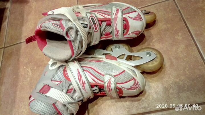 Роликовые коньки раздвижные для девочки