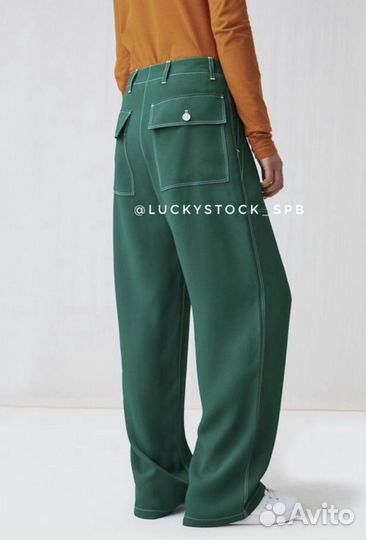 Брюки с контрастной строчкой Arket