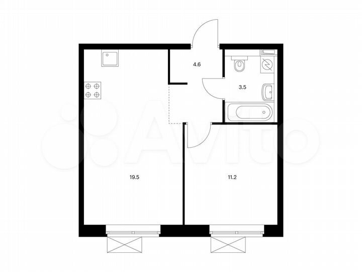 1-к. квартира, 38,8 м², 16/16 эт.