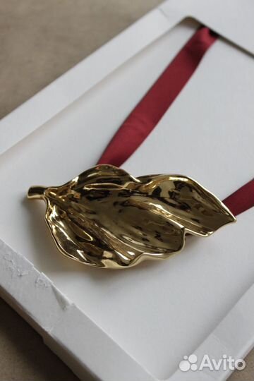 Колье ожерелье zara лист