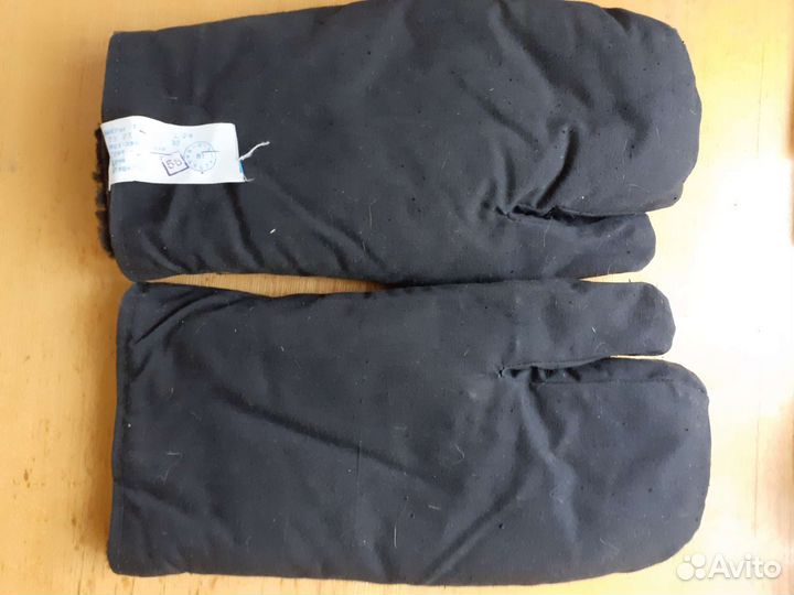 Рукавицы меховые с х/б верхом