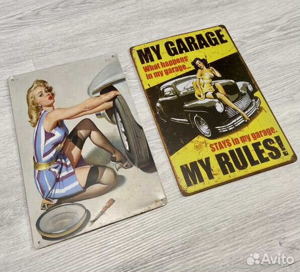 Металлические таблички. Декор