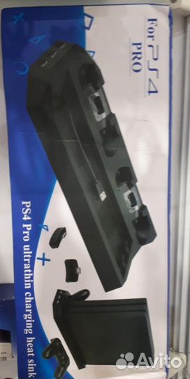 Вертикальная подставка 3в1 PS4 FAT/slim/PRO