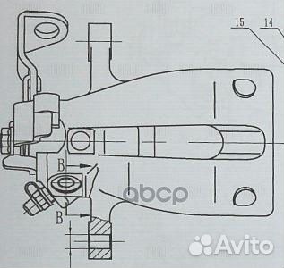 Суппорт торм. для а/м Opel Astra G (98) зад. лев