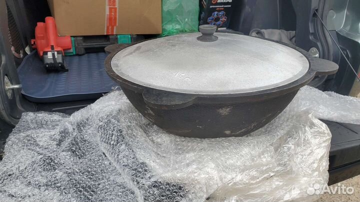 Настоящий узбекский чугунный Казан. новый 16литров