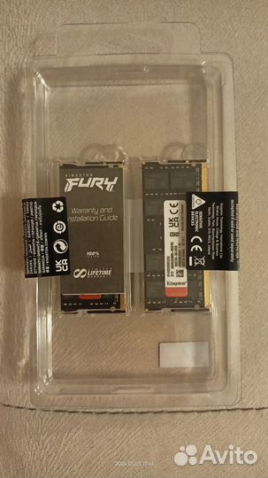 Оперативная память Kingston DDR4 2x16Gb 3200MHz