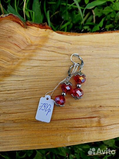 Сережки ручной работы из натуральных камней