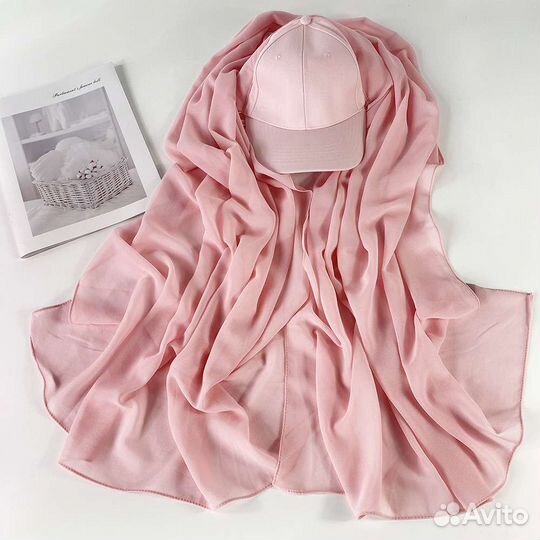 Кепка-хиджаб, кепка с пришитым шарфом,хиджаб