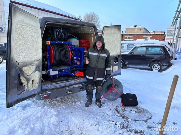 Прочистка канализации, устраним засор