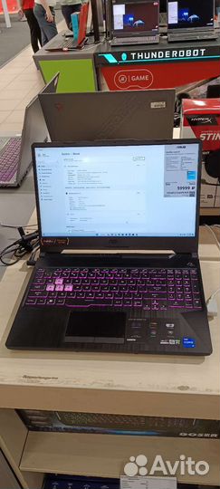 Ноутбук игровой asus TUF Gaming F15 RTX 3050 новый