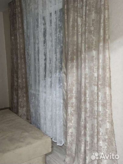 Готовый комплект штор и тюль мраморная