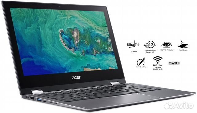 Ультрабук Acer Spin. Сенсорный. Алюминевый корпус