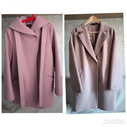 Пальто женское демисезонное 48 50 драповое