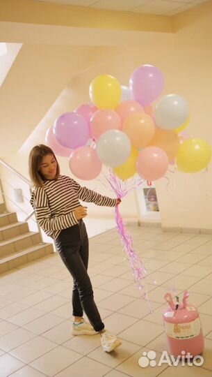 Гелий для шариков портативный баллон