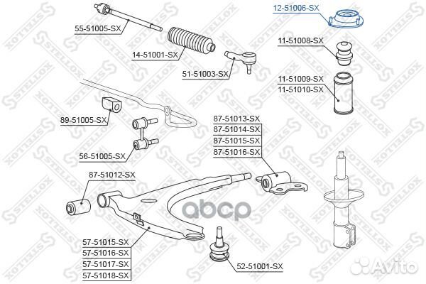 Опора амортизатора переднего Hyundai Coupe 1.6