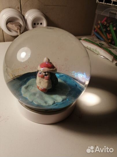 Снежный шар ручной работы